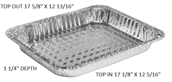 ROASTING CAKE PAN 1/2 SIZE 100CT(LID #2063DL)