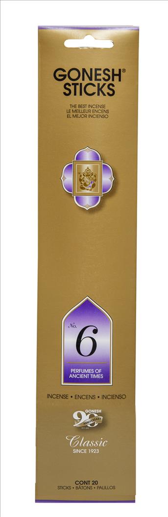 INCENSE GONESH #6 4CT/20 STICKS