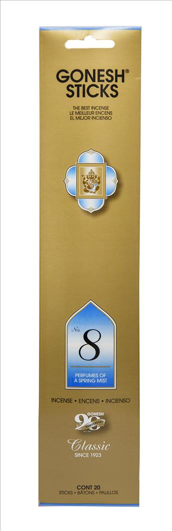 INCENSE GONESH #8 4CT//20 STICKS