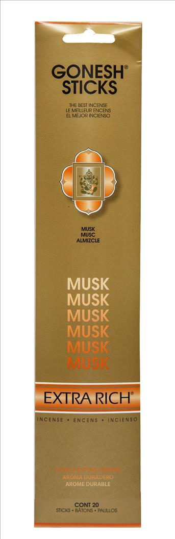 INCENSE GONESH 4CT/20 STICKSMUSK