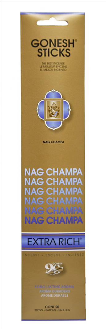 INCENSE GONESH 4CT/20 STICKSNAG CHAMPA