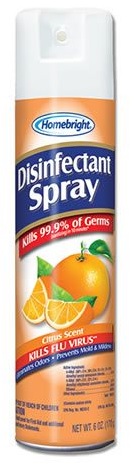 HOMEBRIGHT DISINFECTANT SPRAY CITRUS