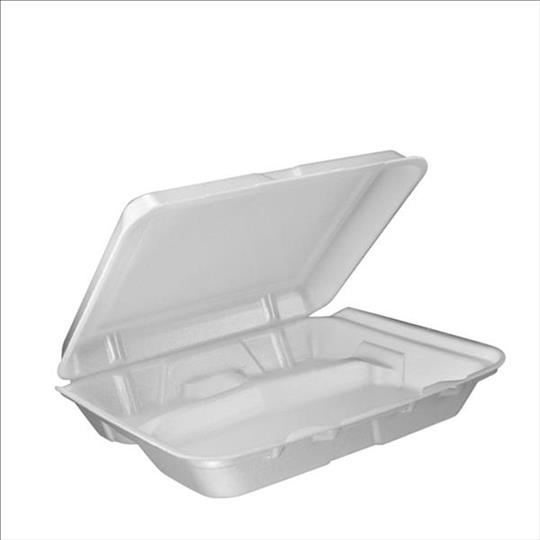 FOAM RESTAURANT BOX LARGE 3 SECTION (NON-PERFORATED)9.5