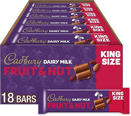 CADBURY FRUIT & NUT 2.7OZ