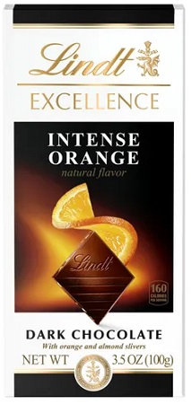 LINDT EXCELLENCE BAR INTENSE ORANGE 3.5oz         15% OFF PROMO
