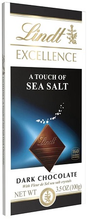 LINDT EXCELLENCE BAR A TOUCH OF SEA SALT 3.5oz       15% OFF PROMO