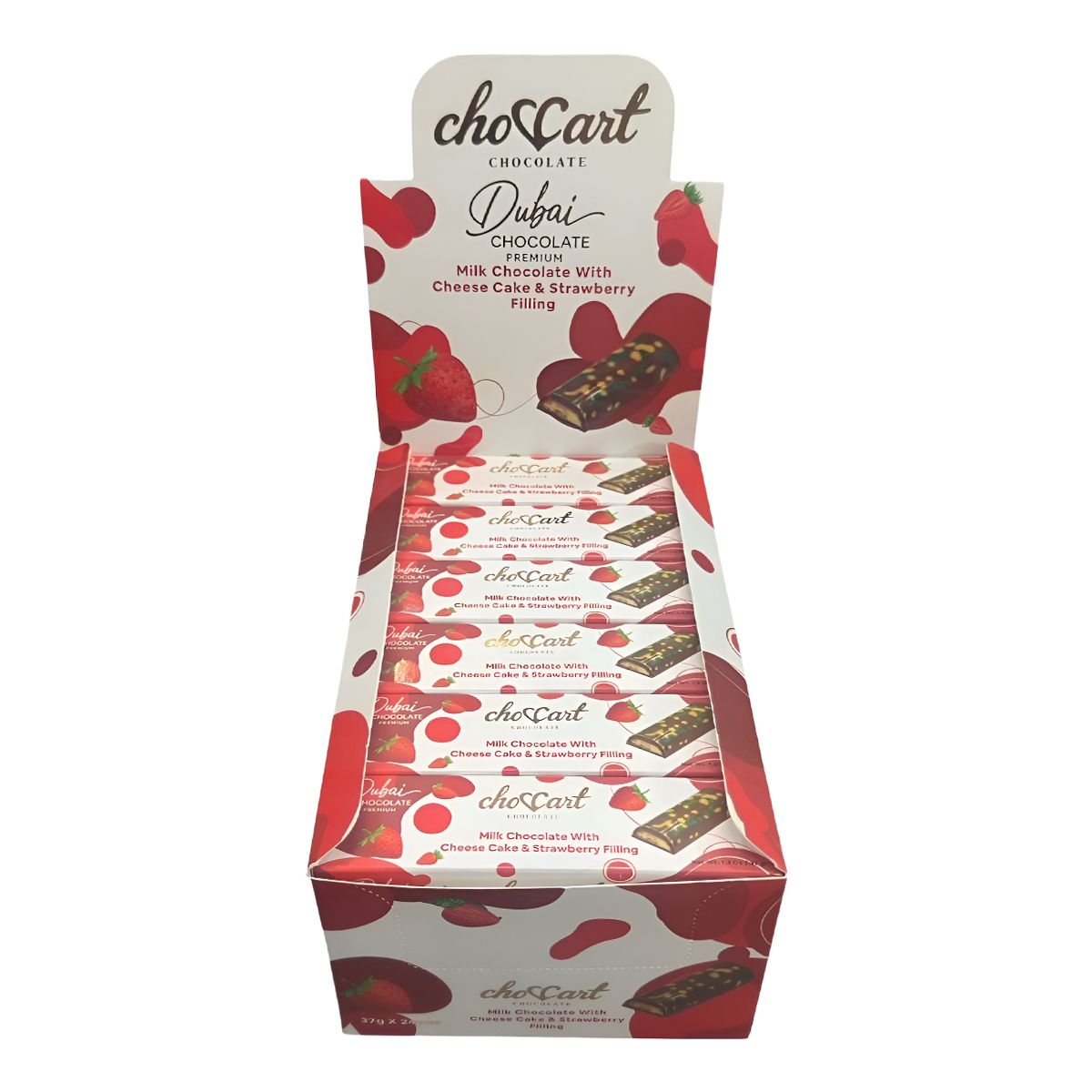 CHOCCART DUBAI BAR 37G - MILK CHOCOLATE W/ CHEESECAKE FILLING