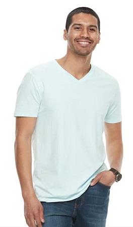 T-SHIRT WHITE V-NECK WRAP 4X 6CT