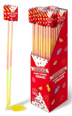 SMARTIES CANDY POWDER STRAWS (.37OZ) - (SRP $.25)
