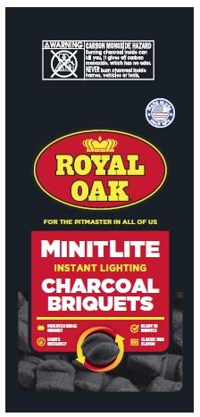 CHARCOAL ROYAL OAK INSTANT MINIT LITE 6/6.2LB
