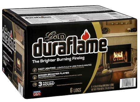 FIRE LOG 6/4.5LB. DURAFLAME - GOLD (BURNS 3 HOURS)**AVAILABLE BY SPECIAL ORDER AND EMAIL ONLY, ALLOW 14 DAYS LEADTIME**