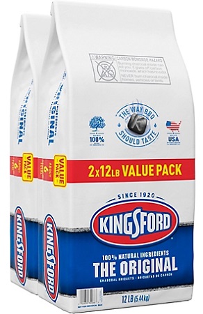 CHARCOAL KINGSFORD 2/12LB VALUE PACK**AVAILABLE WHILE INVENTORY LASTS**