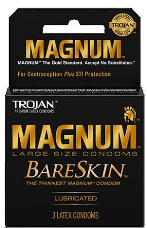 TROJAN MAGNUM BARESKIN 3PK