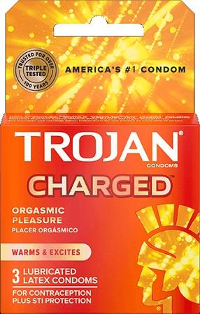 TROJAN CHARGED 3PK