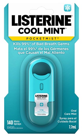 J&J LISTERINE POCKETMIST COOL MINT 7.7ML**AVAILABLE BY SPECIAL ORDER AND EMAIL ONLY, ALLOW 21 DAYS LEADTIME**