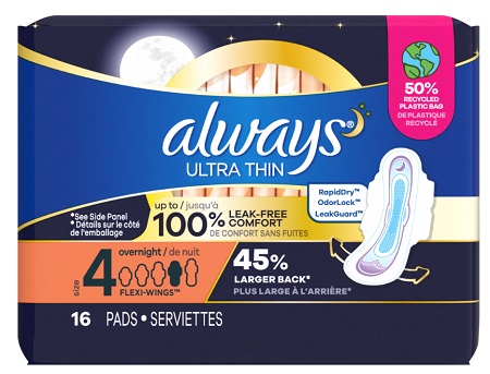 ALWAYS ULT.THIN OVERNIGHT W/WINGS 16CT