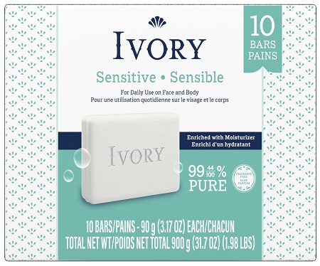 IVORY ORIGINAL 10PK SOAP BAR - SENSITIVE**AVAILABLE BY SPECIAL ORDER & EMAIL ONLY, ALLOW 21 DAYS LEADTIME**