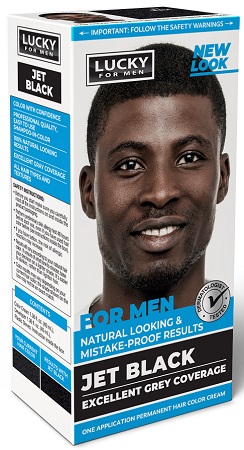 LUCKY HAIR COLOR MEN'S JET BLACK 12CT