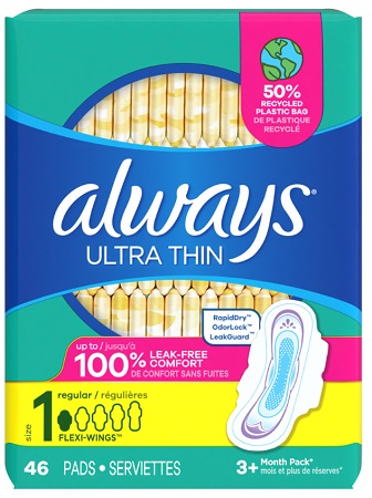 ALWAYS ULTRA THIN #1 46CT**AVAILABLE BY SPECIAL ORDER ONLY, ALLOW 21 DAYS LEADTIME