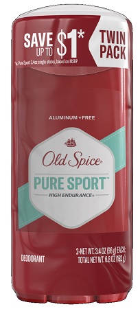 OLD SPICE TWIN PACK PURE SPORT (3.4OZ)**AVAILABLE BY SPECIAL ORDER AND EMAIL ONLY, ALLOW 14 DAYS LEADTIME