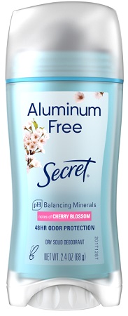 SECRET ALUMINUM FREE CHERRY BLOSSOM 2.4OZ**AVAILABLE BY SPECIAL ORDER AND EMAIL ONLY, ALLOW 21 DAYS LEADTIME