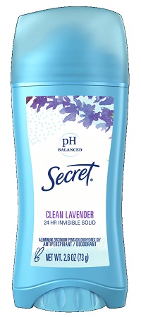 SECRET CLEAN LAVENDER 2.6OZ**AVAILABLE BY SPECIAL ORDER AND EMAIL ONLY, ALLOW 21 DAYS LEADTIME