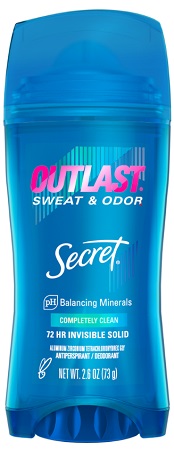 SECRET OUTLAST COMPLETE 2.6OZ**AVAILABLE BY SPECIAL ORDER AND EMAIL ONLY, ALLOW 21 DAYS LEADTIME