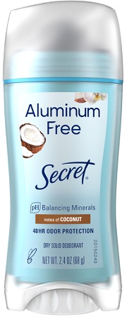 SECRET ALUMINUM FREE COCONUT 2.4OZ**AVAILABLE BY SPECIAL ORDER AND EMAIL ONLY, ALLOW 21 DAYS LEADTIME