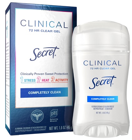 SECRET CLINICAL COMPLETELY CLEAN 1.6OZ**AVAILABLE BY SPECIAL ORDER AND EMAIL ONLY, ALLOW 21 DAYS LEADTIME