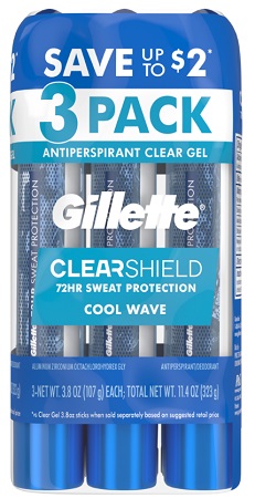 GILLETTE ANTIPERSPIRANT COOL WAVE 3.8OZ 2/3PK**AVAILABLE 5/01/2026 PREBOOK NOW**