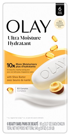 OLAY SHEA BUTTER BAR SOAP 3.17OZ 6CT**AVAILABLE BY SPECIAL ORDER & EMAIL ONLY, ALLOW 21 DAYS LEADTIME