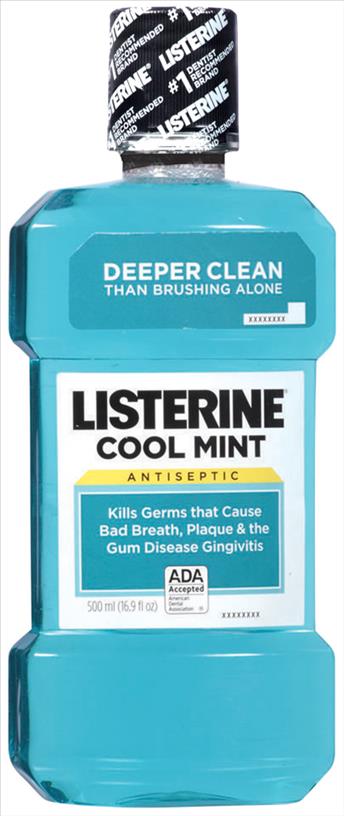 LISTERINE 500ML COOL MINT**AVAILABLE BY SPECIAL ORDER AND EMAIL ONLY, ALLOW 21 DAYS LEADTIME**