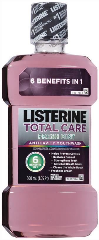 LISTERINE 500ML TOTAL CARE**AVAILABLE BY SPECIAL ORDER AND EMAIL ONLY, ALLOW 21 DAYS LEADTIME**