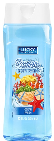 LUCKY BODY WASH 12OZOCEAN FRESH