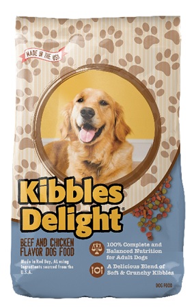KIBBLES DELIGHT DOG FOOD 3LB