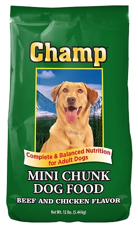 CHAMP MINI CHUNK DOG FOOD 12LB