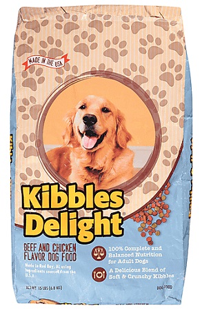 KIBBLES DELIGHT 15LB DOG FOOD