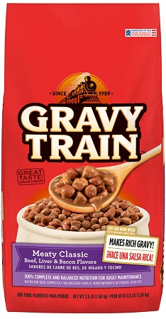 GRAVY TRAIN DOG FOOD 3.5LBBEEF, LIVER, BACON