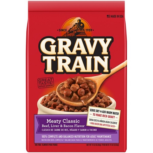 GRAVY TRAIN 14LB BEEF, LIVER, BACON