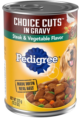 PEDIGREE CAN CHOICE CUTS STEAK & VEG