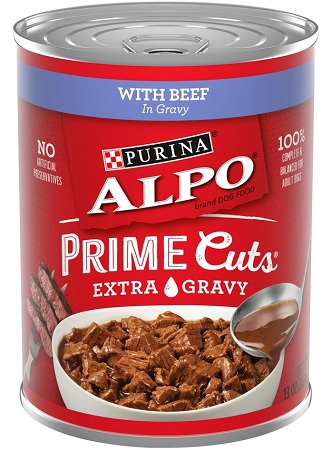 ALPO CAN 13OZ PRIME CUTS BEEF GRAVYNOT AVAILABLE UNTIL 1/2026