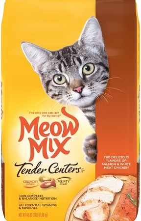 MEOW MIX TENDER CENTERS SALMON & CHICKEN 3LB