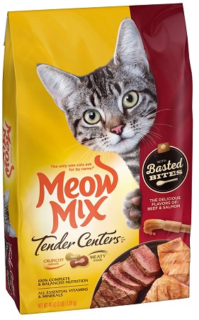 MEOW MIX TENDER CENTERS BEEF & SALMON 3LB*$3.00 OFF PER CASE*