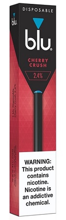 BLU E-CIG DISPOSABLE CHERRY CRUSH**RETURNS ACCEPTED UNTIL 10/2/19, MUST BE IN APPROVED BAG TO RETURN AFTER 10/2/19**