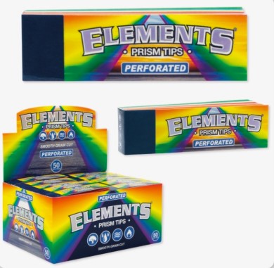 ELEMENTS PRISM TIPS - PERFORATED (50PK)