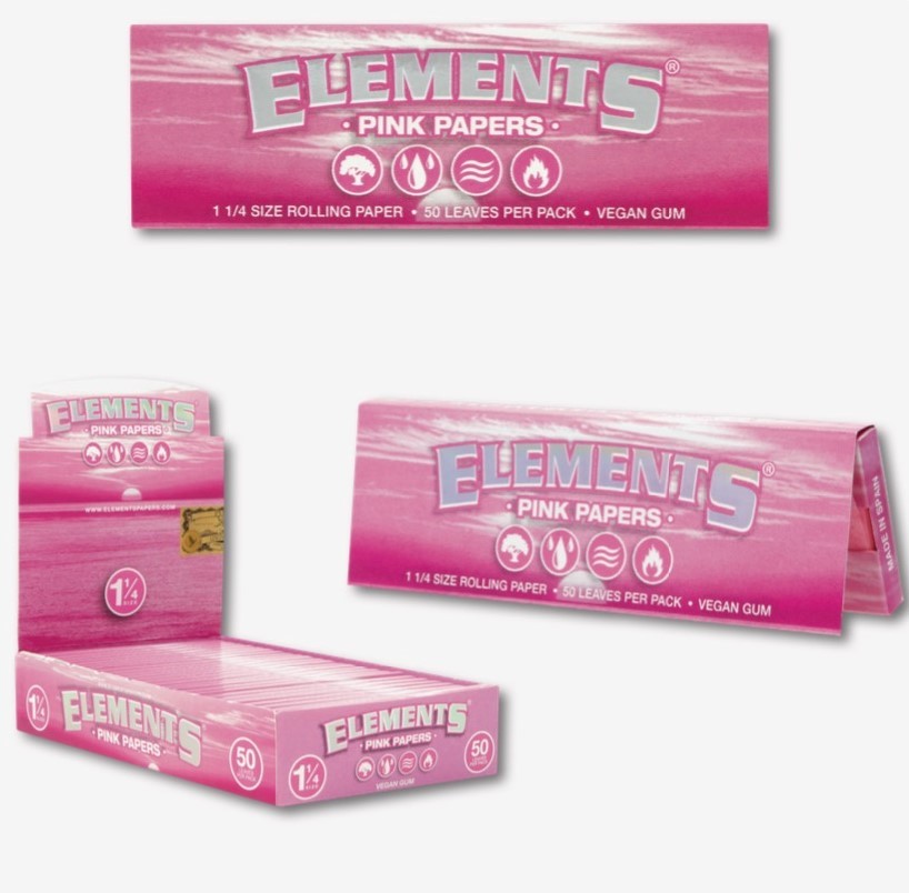ELEMENTS PINK PAPERS 1 1/4