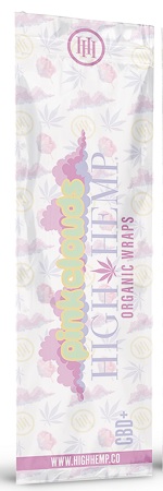 HIGH HEMP PINK CLOUDS ORGANIC WRAPS (COTTON CANDY)**CONTAINS (NO TOBACCO) OR NICOTINE**