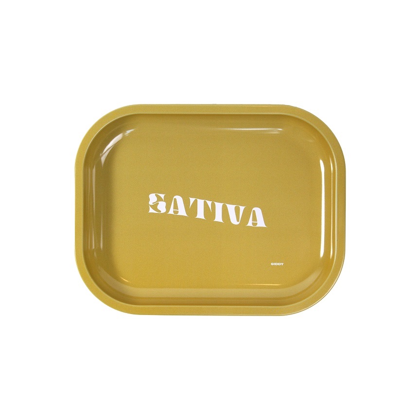 GIDDY ROLLING TRAY (SM)- SATIVA