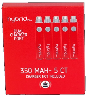 HYBRID PEN 350MAH 5PK -RED