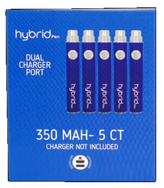 HYBRID PEN 350MAH 5PK -BLUE